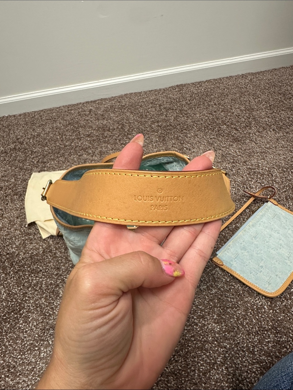 Louis Vuitton carryall pm denim - Picture 5 of 9